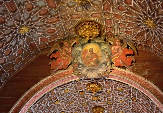 Il soffitto a reticolo Mudéjar