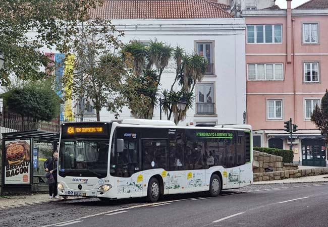 Parada del bus 434 en Sintra