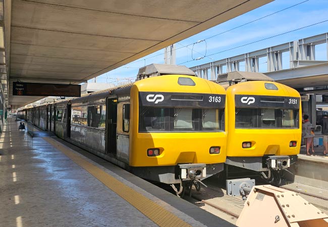 train de Cascais à Sintra 