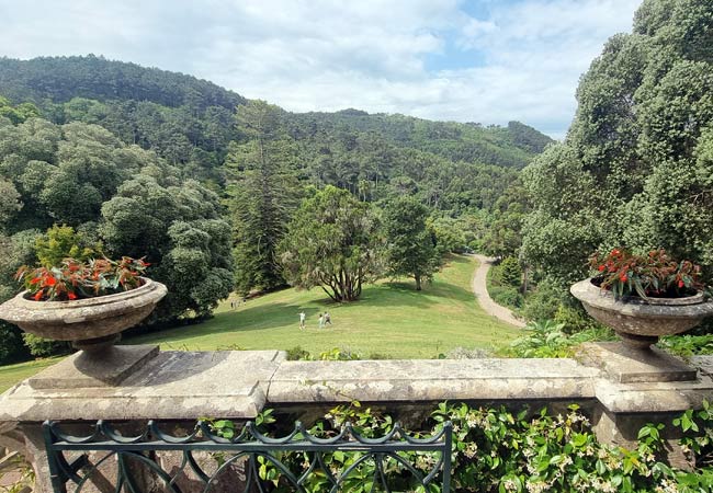 terrazza del giardino Palacio de Monserrate 