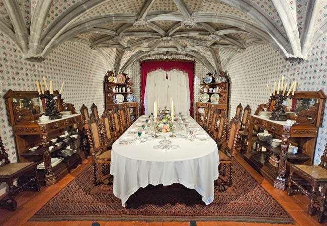  Palacio da Pena La sala da pranzo