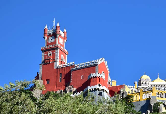 Czerwoną wieżę Palacio Pena sintra