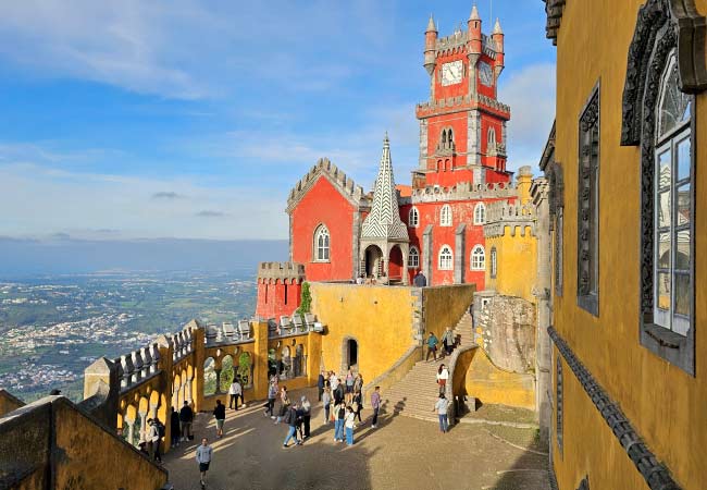 A Colorful Tour of Pena Palace in Sintra, Portugal - Booze, Food, Travel