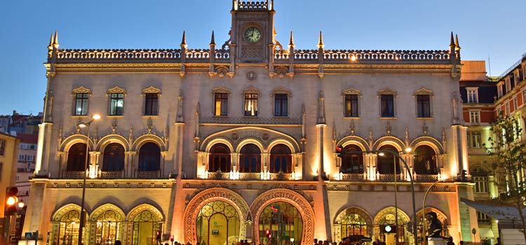 A Estação Ferroviária do Rossio, em Lisboa